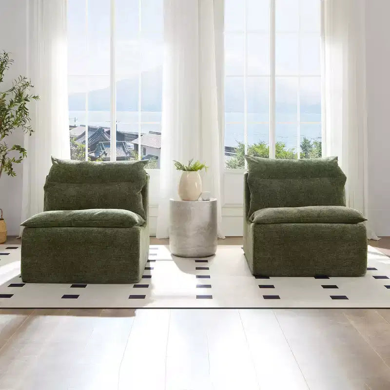 Fauteuil de salon modulable avec éponge entièrement compressible, canapé paresseux pour appartement ou coin lecture