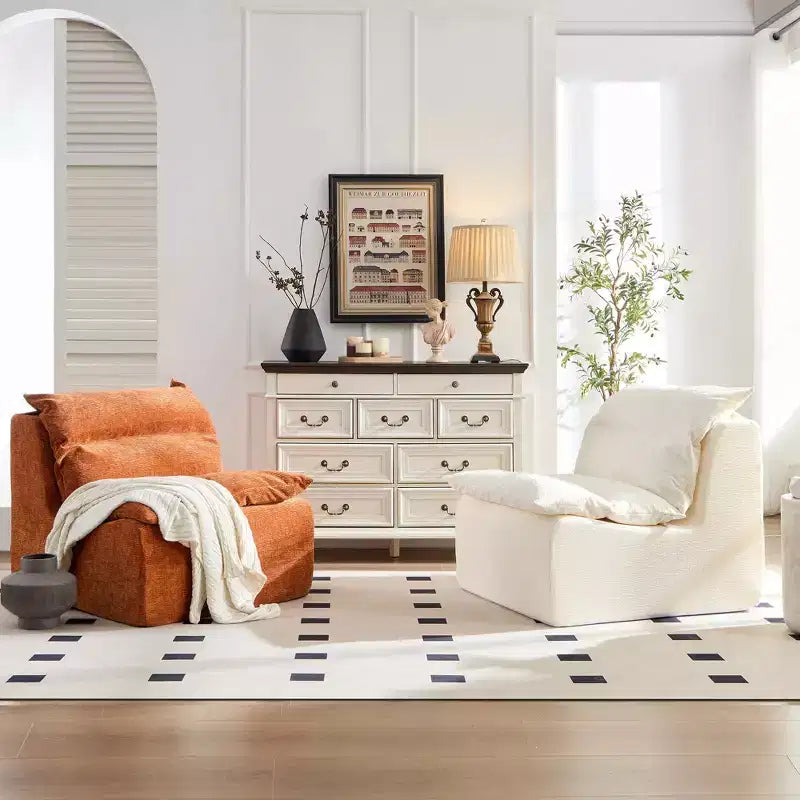 Fauteuil de salon modulable avec éponge entièrement compressible, canapé paresseux pour appartement ou coin lecture