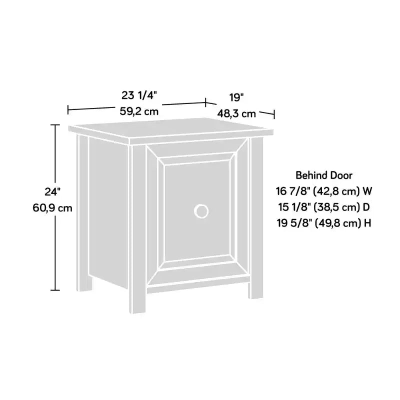 Table de chevet de ferme GDFStudio Harlan avec rangement caché