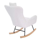 Le paquet comprend un fauteuil à bascule rembourré Teddy [Compte courant] pour chambre d'enfant, adapté au salon et à la chambre à coucher