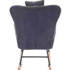 Le paquet comprend un fauteuil à bascule rembourré Teddy [Compte courant] pour chambre d'enfant, adapté au salon et à la chambre à coucher