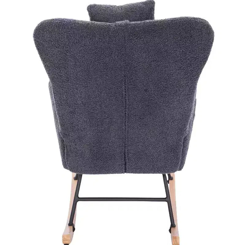 Le paquet comprend un fauteuil à bascule rembourré Teddy [Compte courant] pour chambre d'enfant, adapté au salon et à la chambre à coucher