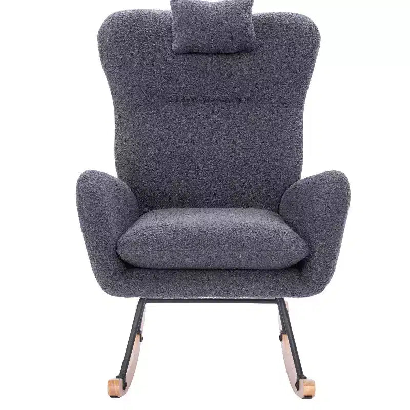 Le paquet comprend un fauteuil à bascule rembourré Teddy [Compte courant] pour chambre d'enfant, adapté au salon et à la chambre à coucher