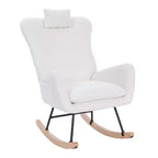 Le paquet comprend un fauteuil à bascule rembourré Teddy [Compte courant] pour chambre d'enfant, adapté au salon et à la chambre à coucher