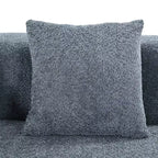 Canapé Sectionnel Modulable Incurvé 132 avec méridienne, Canapé Modulable en Chenille, Canapé Sectionnel Moderne pour Salon et Chambre-Panipeachy