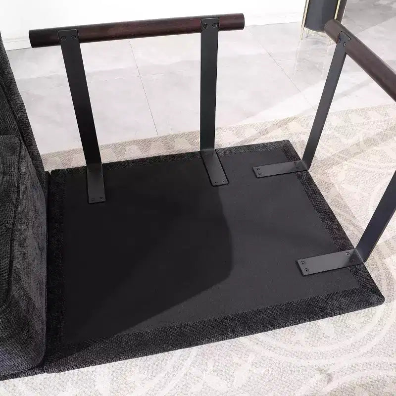 Grand canapé d'angle modulable 6 places en L avec pouf, cadre en bois et métal, canapé d'angle moderne en velours pour salon - Panipeachy