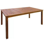 vidaXL Ensemble repas d'extérieur pliable marron en bois d'acacia massif Moyen