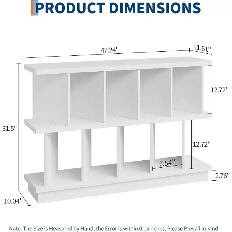 Étagère de rangement 8 cubes en bois avec 10 panneaux arrière amovibles pour salon, chambre, entrée, bureau à domicile