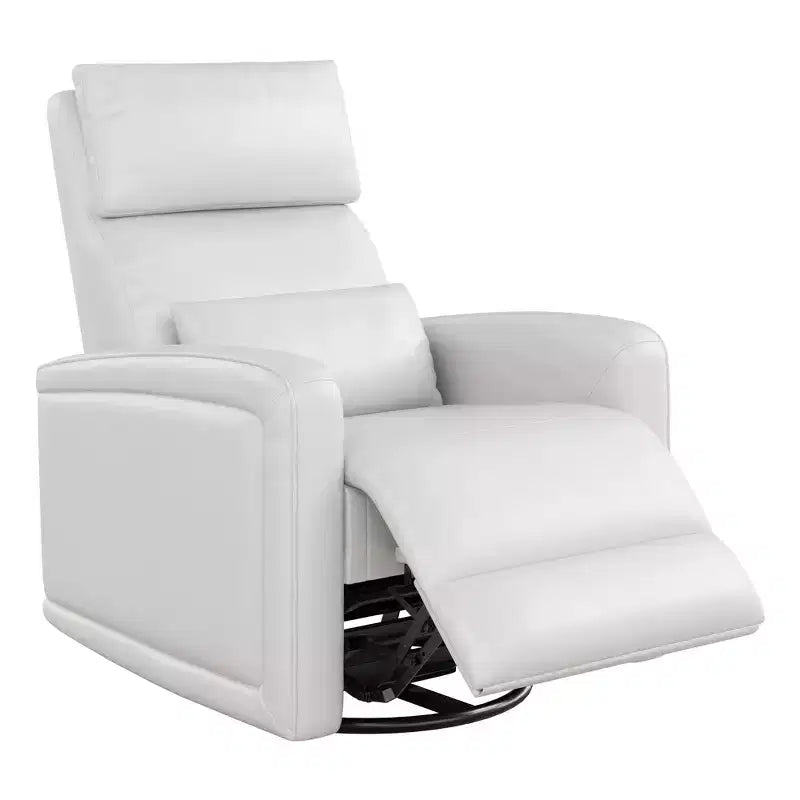 Fauteuil inclinable manuel COZONY avec pivot et bascule, dossier et repose-pieds réglables, fauteuil en similicuir pour le salon