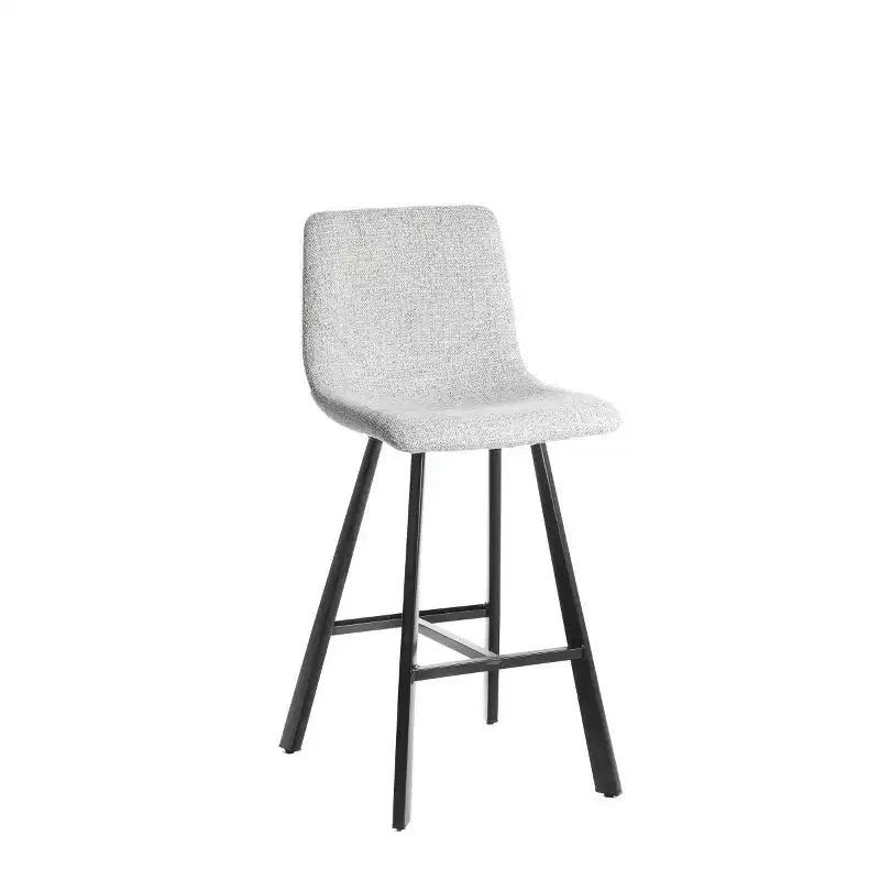Lot de 2 tabourets de comptoir avec cadre en métal noir robuste, chaises de comptoir pour îlot de cuisine, bar ou restaurant-Panipeachy