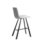 Lot de 2 tabourets de comptoir avec cadre en métal noir robuste, chaises de comptoir pour îlot de cuisine, bar ou restaurant-Panipeachy
