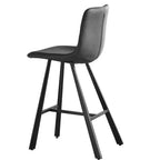 Lot de 2 tabourets de comptoir avec cadre en métal noir robuste, chaises de comptoir pour îlot de cuisine, bar ou restaurant-Panipeachy