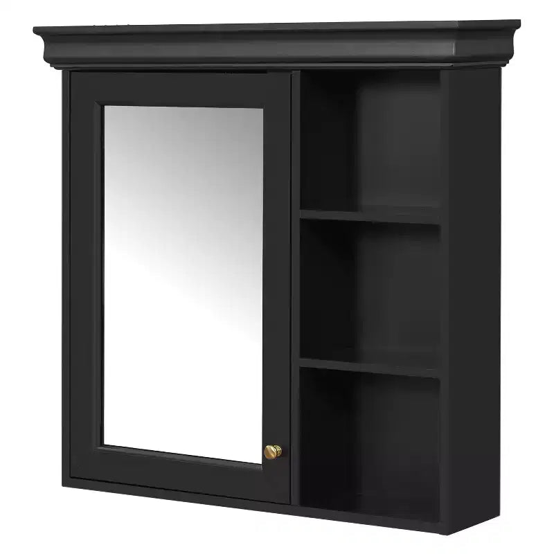 Meuble de salle de bain CASAINC 30'' x 28'' à fixation murale avec miroir et organisateur de rangement