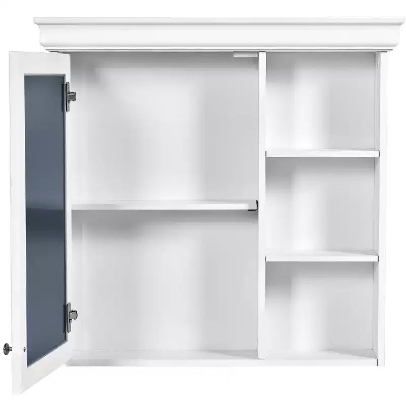 Meuble de salle de bain CASAINC 30'' x 28'' à fixation murale avec miroir et organisateur de rangement