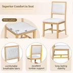 GDFStudio Mandy – Ensemble de salle à manger extensible 5 pièces style ferme avec chaises rembourrées