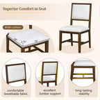 GDFStudio Mandy – Ensemble de salle à manger extensible 5 pièces style ferme avec chaises rembourrées