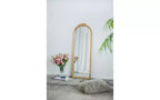 Miroir sur pied en bois 19 x 56 pouces, design intégral