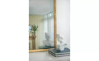 Miroir sur pied en bois 19 x 56 pouces, design intégral