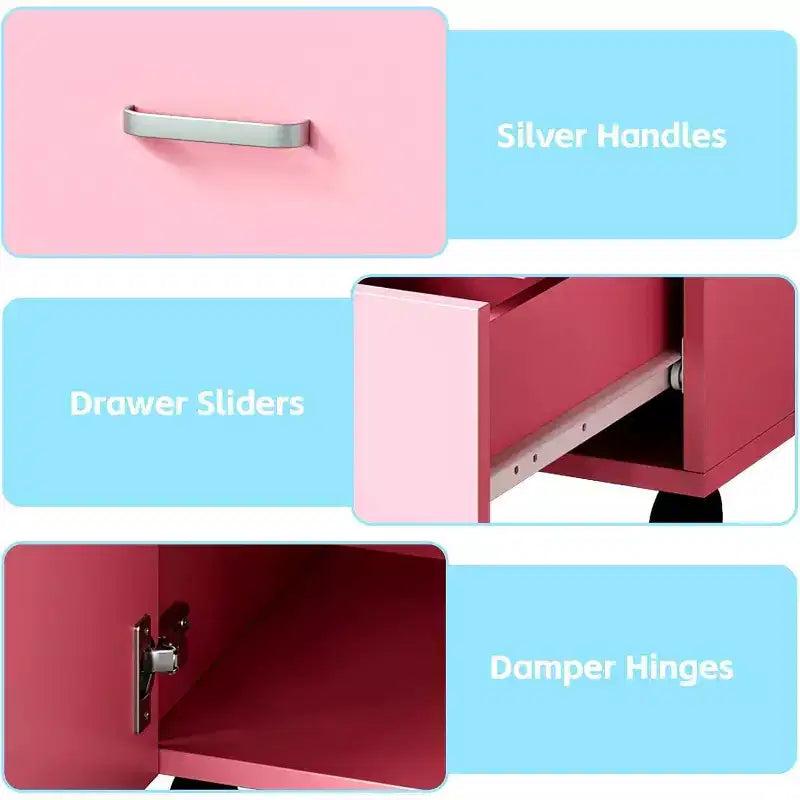 Table de manucure avec collecteur de poussière électrique, station de salon de beauté pour ongles 42 avec roues verrouillables, repose-bras, 4 tiroirs de rangement, plateau résistant