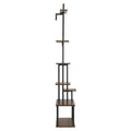 VIYET 2-Pack 65.5 Tall 7-Tier Half-Moon Metal Plant Stand, Indoor with Grow Lights, 3 Timer &10 Brightness