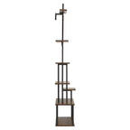 VIYET 2-Pack 65.5 Tall 7-Tier Half-Moon Metal Plant Stand, Indoor with Grow Lights, 3 Timer &10 Brightness