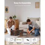 VIYET Lot de 2 supports à plantes demi-lune en métal à 7 niveaux de 166 cm de haut, pour l'intérieur avec lampes de croissance, 3 minuteries et 10 niveaux de luminosité
