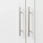 Armoire Haute 2 Portes, Armoire de Rangement Contemporaine avec Étagères, Armoire et Dressing Autonomes pour Chambre à Coucher