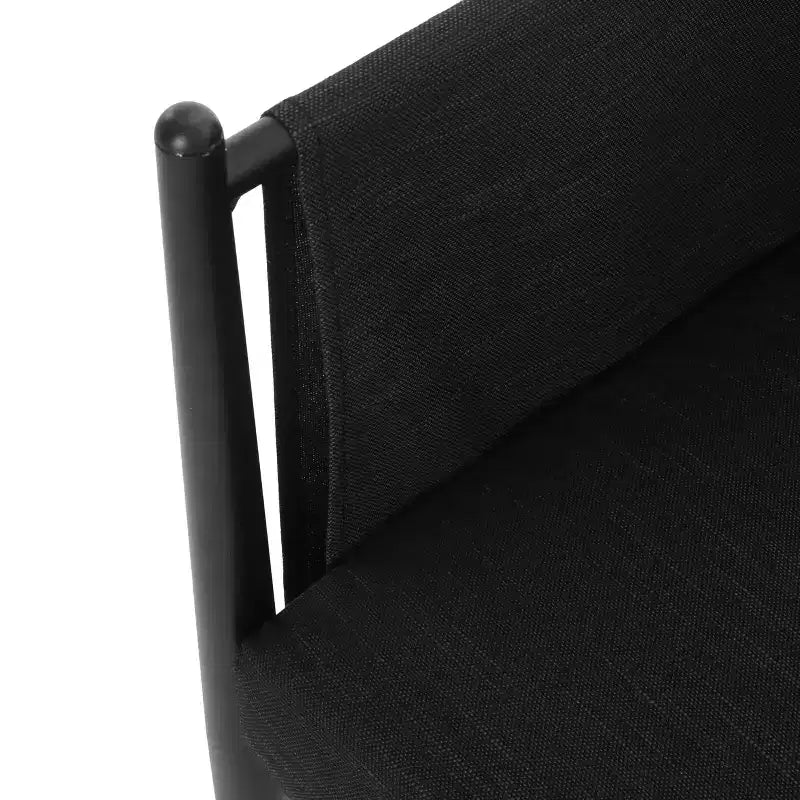 Chaise d'appoint de salle à manger moderne du milieu du siècle, Chaise de club rembourrée résistante à l'eau avec cadre en aluminium, Fauteuil gris foncé pour salon de café