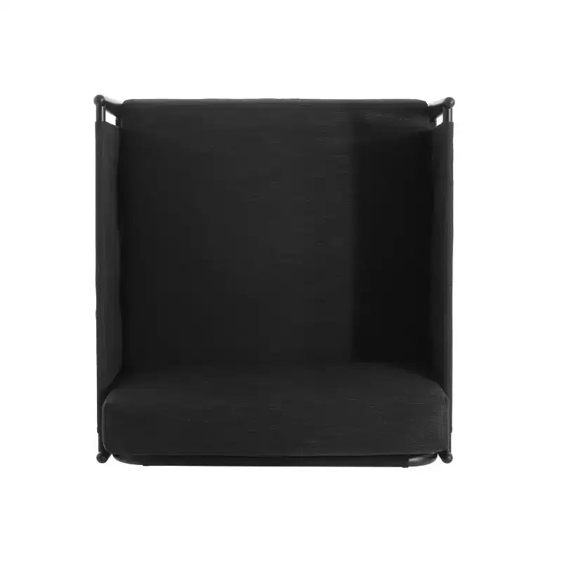 Chaise d'appoint de salle à manger moderne du milieu du siècle, Chaise de club rembourrée résistante à l'eau avec cadre en aluminium, Fauteuil gris foncé pour salon de café