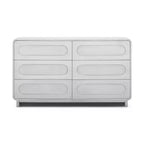 Teamson Home Tenley Commode moderne en bois à 6 tiroirs, armoire de rangement avec tiroirs à ouverture par pression