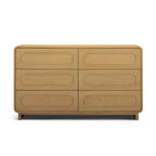 Teamson Home Tenley Commode moderne en bois à 6 tiroirs, armoire de rangement avec tiroirs à ouverture par pression