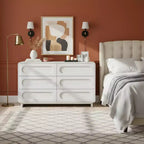 Teamson Home Tenley Commode moderne en bois à 6 tiroirs, armoire de rangement avec tiroirs à ouverture par pression