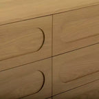 Teamson Home Tenley Commode moderne en bois à 6 tiroirs, armoire de rangement avec tiroirs à ouverture par pression
