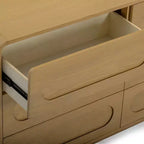 Teamson Home Tenley Commode moderne en bois à 6 tiroirs, armoire de rangement avec tiroirs à ouverture par pression