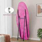 Miroir pleine longueur en flanelle TUYOHW, forme de vague irrégulière, avec trou de suspension, miroir de corps mural ou miroir de sol inclinable pour chambre, salon