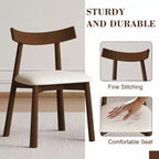 Ensemble de salle à manger GDFStudio Camden 7 pièces avec base de rangement et chaises en similicuir
