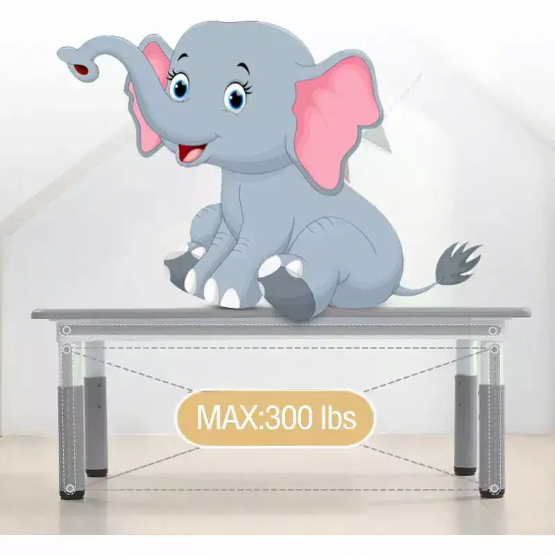 Ensemble table et chaises pour enfants, table d'activités et 6 chaises réglables en hauteur pour enfants de 2 à 10 ans, supportant jusqu'à 136 kg, pour salle de classe et maison