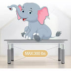 Ensemble table et chaises pour enfants, table d'activités et 6 chaises réglables en hauteur pour enfants de 2 à 10 ans, supportant jusqu'à 136 kg, pour salle de classe et maison