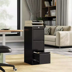Classeur métallique vertical à 3 tiroirs et serrure pour dossiers de format Lettre, Légal, A4, F4, meuble de rangement de bureau, meuble à tiroirs pour bureau