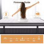 Matelas King Size, Matelas en Mousse à Mémoire de Forme de 14 Pouces dans une Boîte, Infusé de Gel pour un Sommeil Frais et Respirant, Soulagement de la Pression et Soutien, Fermeté Moyenne, Certifié CertiPUR-US
