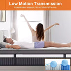 Matelas King Size, Matelas en Mousse à Mémoire de Forme de 14 Pouces dans une Boîte, Infusé de Gel pour un Sommeil Frais et Respirant, Soulagement de la Pression et Soutien, Fermeté Moyenne, Certifié CertiPUR-US