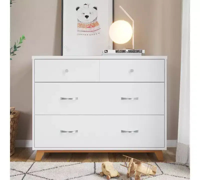 Ensemble de chambre de bébé 2 pièces SOHO de Child Craft, comprend un lit de bébé convertible 4-en-1 et une commode à 3 tiroirs