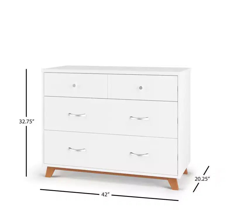 Ensemble de chambre de bébé 2 pièces SOHO de Child Craft, comprend un lit de bébé convertible 4-en-1 et une commode à 3 tiroirs