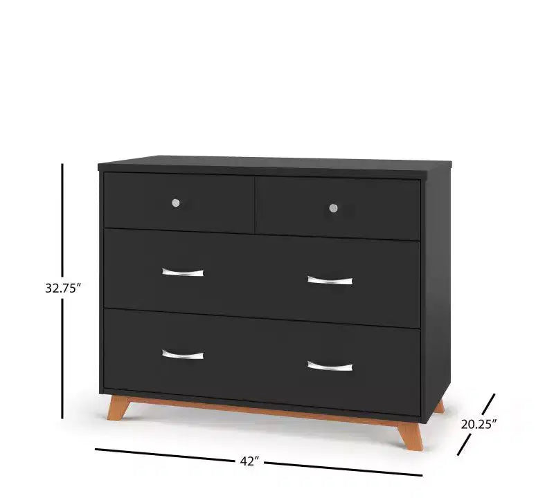 Ensemble de chambre de bébé 2 pièces SOHO de Child Craft, comprend un lit de bébé convertible 4-en-1 et une commode à 3 tiroirs