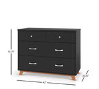 Ensemble de chambre de bébé 2 pièces SOHO de Child Craft, comprend un lit de bébé convertible 4-en-1 et une commode à 3 tiroirs