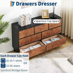 Commode de chambre à coucher, commode moderne de 137 cm de large avec poignée ronde vintage et design de profil incurvé, commode en bois pour salon, entrée