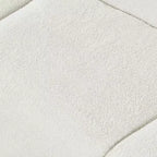 MAYEERTY Canapé incurvé contemporain 3 places beige de 250 cm, assise moelleuse, design épuré, cadre durable pour des espaces de vie élégants