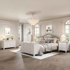Commode à 6 tiroirs, Meuble de rangement en bois avec tiroirs, Grande commode large meuble TV, Organiseur de tiroirs moderne pour chambre à coucher, salon, couloir, entrée