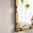 Miroir mural rectangulaire de transition GDFStudio Bin avec motif texturé bambou