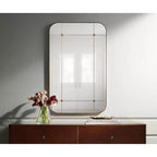 Miroir mural segmenté Uttermost Placid 24x38, or vieilli